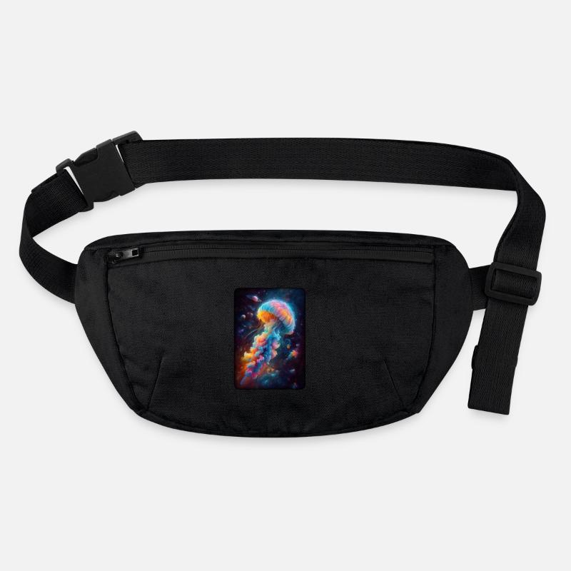 Kosmische Qualle Kunstwerk Stanley/Stella recycelte Gürteltasche