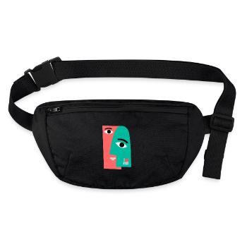 iLoveME - Stanley/Stella recycelte Gürteltasche - Schwarz - Vorne