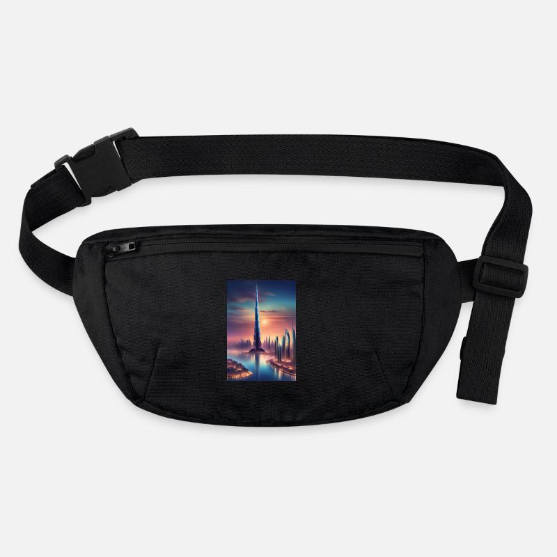 Large skyscraper in a city Stanley/Stella recycled Hip Bag 