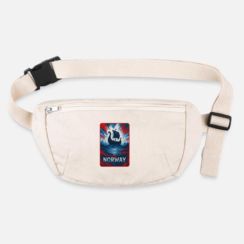 Norvège Paysage Drapeaux Design Sac banane recyclé Stanley/Stella