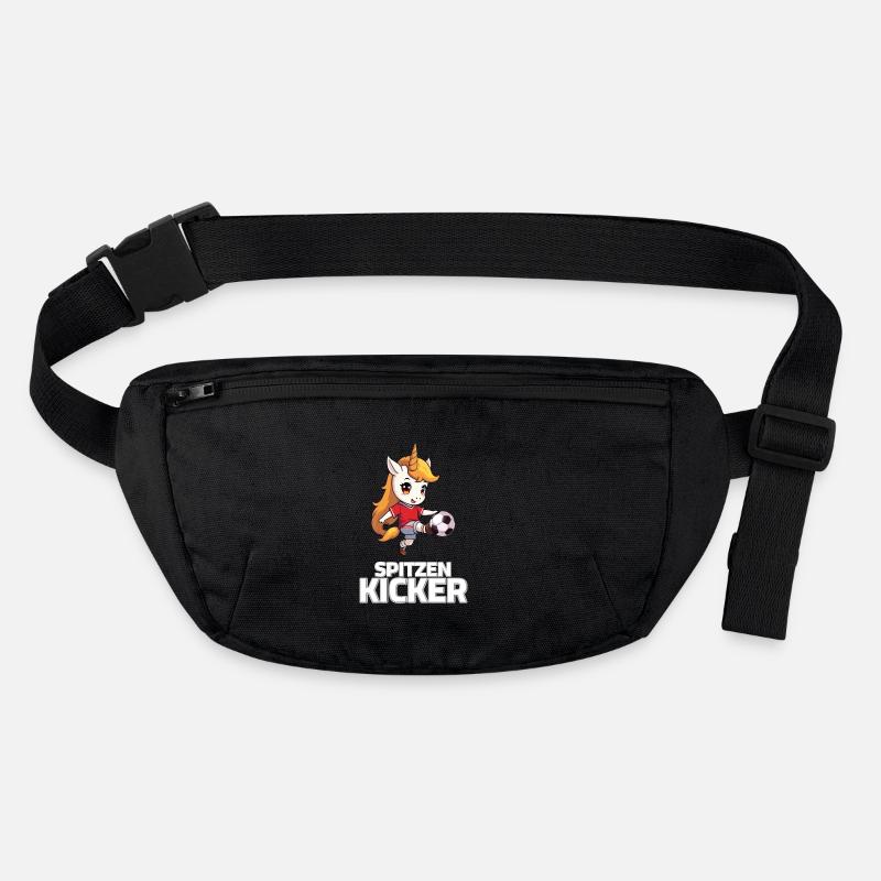Fußball Einhorn Spruch - Spitzen Kicker Stanley/Stella recycelte Gürteltasche