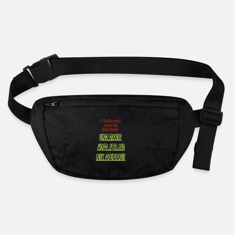 Half Schnitzel Saying Shirt Stanley/Stella recycled Hip Bag 