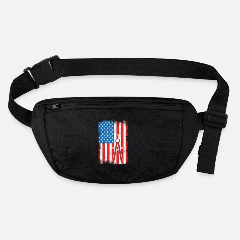 USA Patriotic Architect Stanley/Stella recycled Hip Bag 