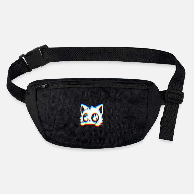 EDM Cat Glitch Style Sac banane recyclé Stanley/Stella