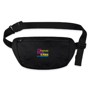 Au-delà de la binarité | Collection Inclusivité 2.0 - Sac banane recyclé Stanley/Stella - noir - Devant