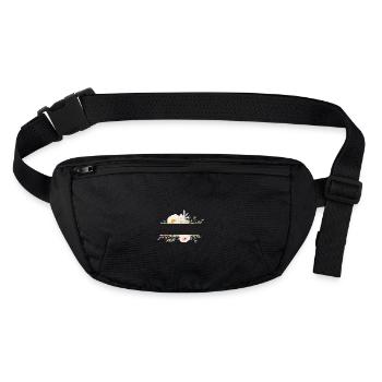 Customizable flowers, colorful - Stanley/Stella recycled Hip Bag  - black - Front