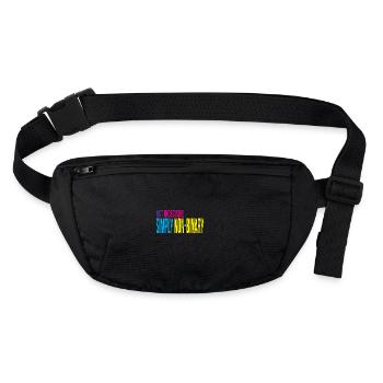 Au-delà de la binarité | Collection Inclusivité 2.0 - Sac banane recyclé Stanley/Stella - noir - Devant