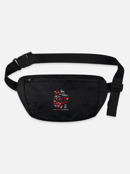 Unbreakable Love | Literary Quote - Stanley/Stella recycled Hip Bag  - black - Front
