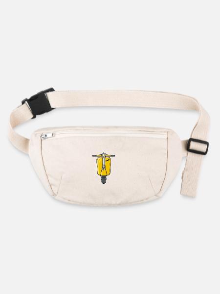 Scooter Scooter Scooter jaune - Sac banane recyclé Stanley/Stella - blanc naturel - Devant