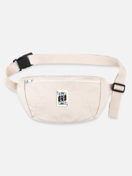 KING OF MUSIC - Stanley/Stella recycled Hip Bag  - natural - Front