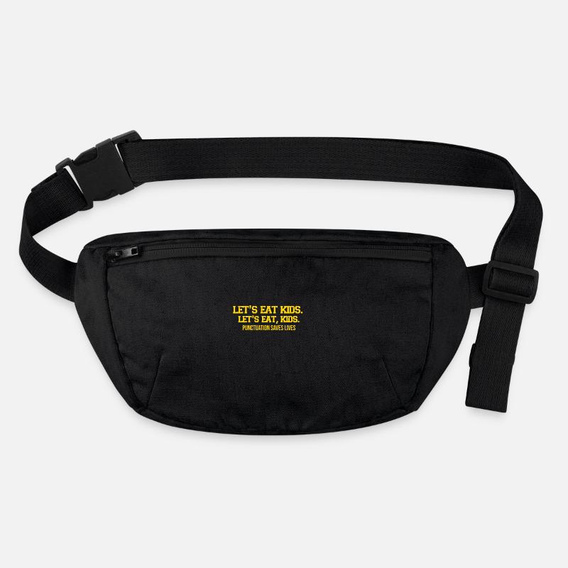 Punctuation marks can save lives funny sayings Stanley/Stella recycled Hip Bag 