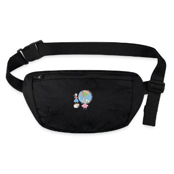 Back to school - Stanley/Stella recycled Hip Bag  - black - Front