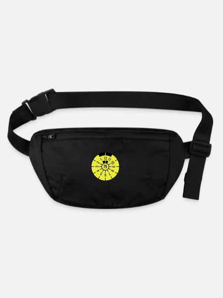 TÜV 1975 - Stanley/Stella recycelte Gürteltasche - Schwarz - Vorne