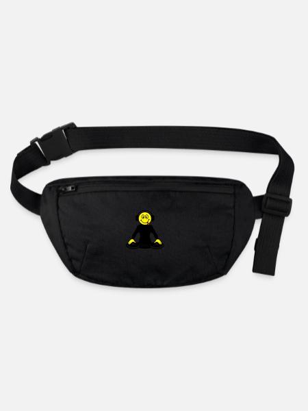 DJ - Stanley/Stella recycled Hip Bag  - black - Front