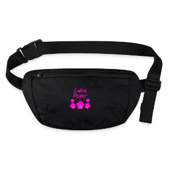 Gâteau - Sac banane recyclé Stanley/Stella - noir - Devant