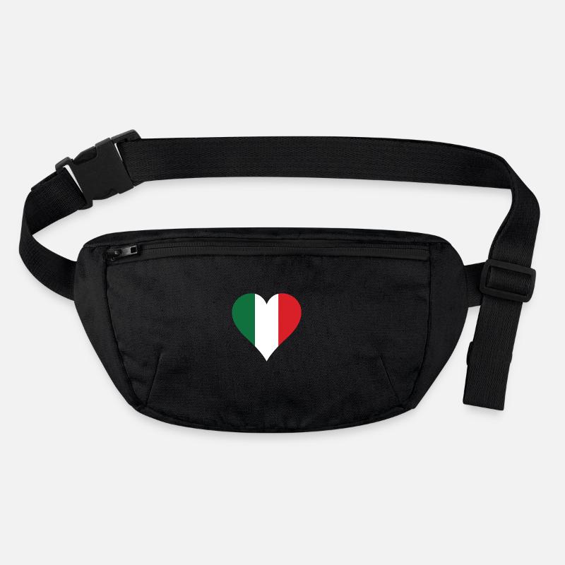 Italien Flagge Herz Lang Stanley/Stella recycelte Gürteltasche