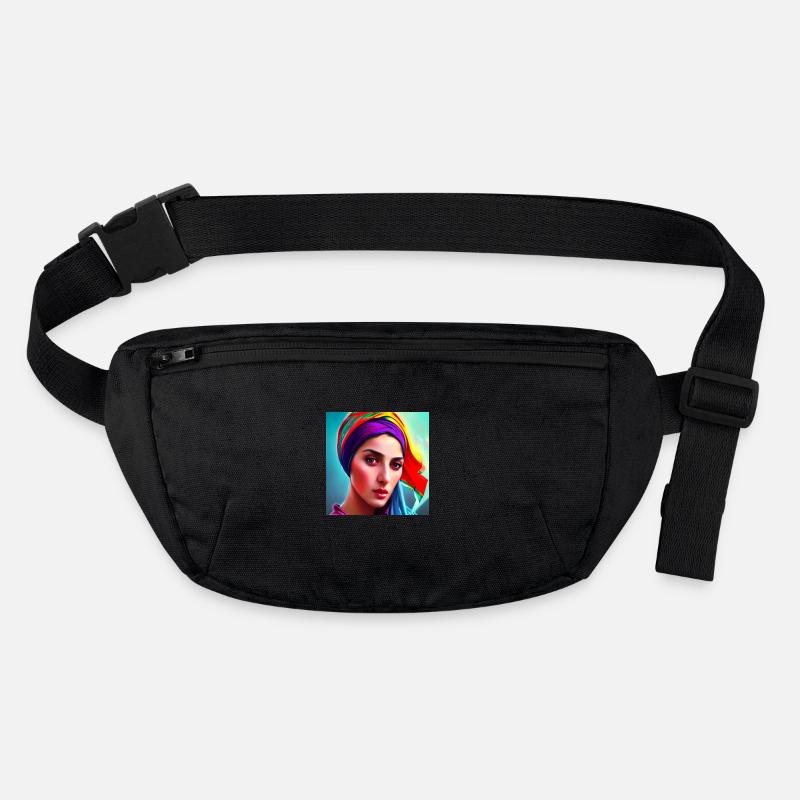 Headscarf Woman Artistic Stanley/Stella recycled Hip Bag 