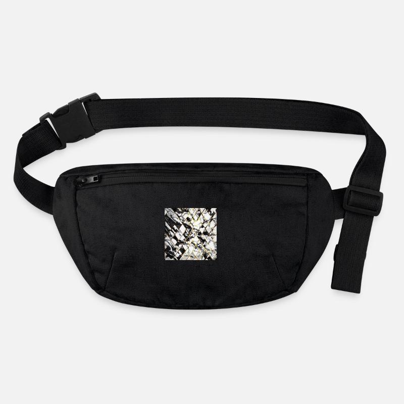 Marbre Noir Blanc Or Mosaïque Géométrique Sac banane recyclé Stanley/Stella