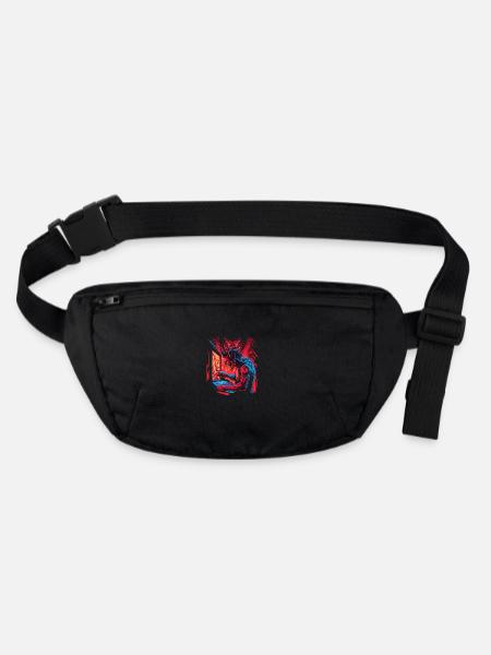 Damon's Game - Stanley/Stella recycled Hip Bag  - black - Front