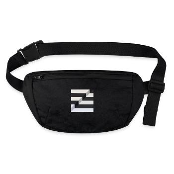 Level Minimalism Black & White - Stanley/Stella recycled Hip Bag  - black - Front