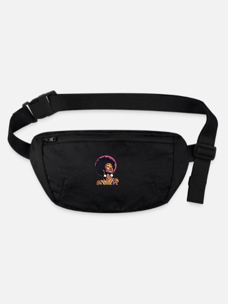 Femme noire - Sac banane recyclé Stanley/Stella - noir - Devant