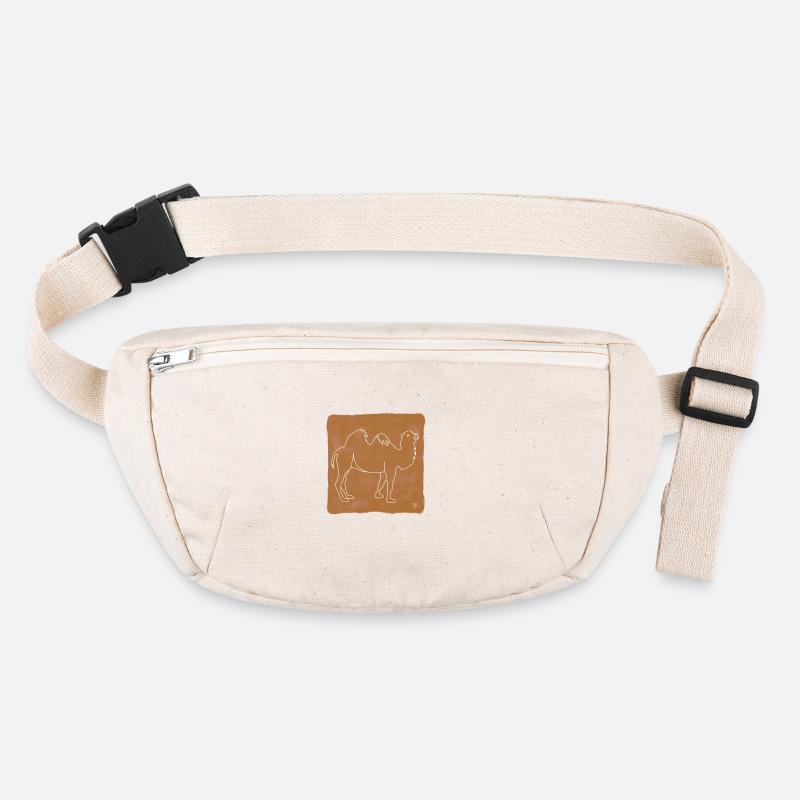 « Camel », Boho Line Art Design, série « Desert » Sac banane recyclé Stanley/Stella
