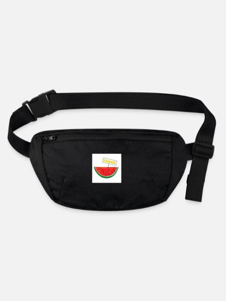 Summertime - Stanley/Stella recycelte Gürteltasche - Schwarz - Vorne