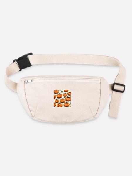 Kürbisse Halloween - Stanley/Stella recycelte Gürteltasche - Naturweiß - Vorne
