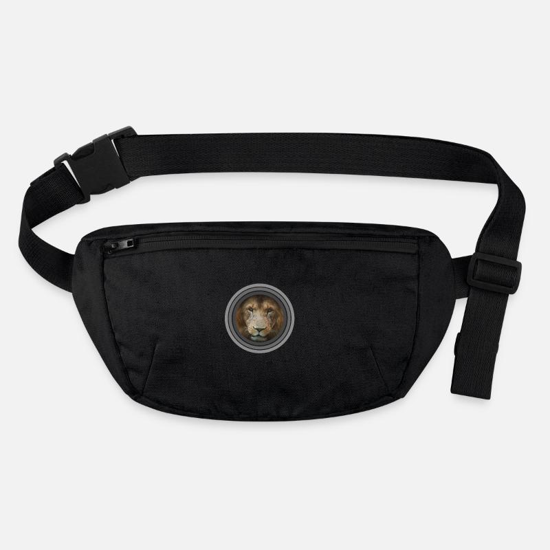 Lion color circles black white Stanley/Stella recycled Hip Bag 