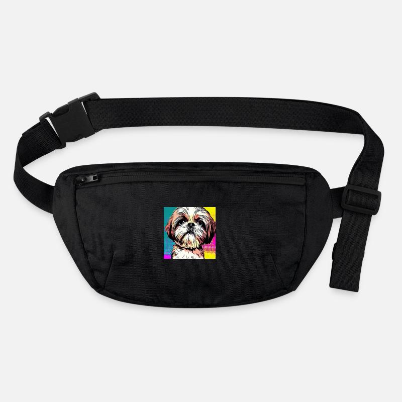 Shih Tzu Pop Art Sac banane recyclé Stanley/Stella