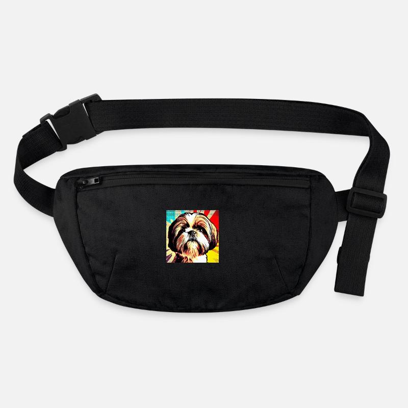 Shih Tzu Pop Art Sac banane recyclé Stanley/Stella
