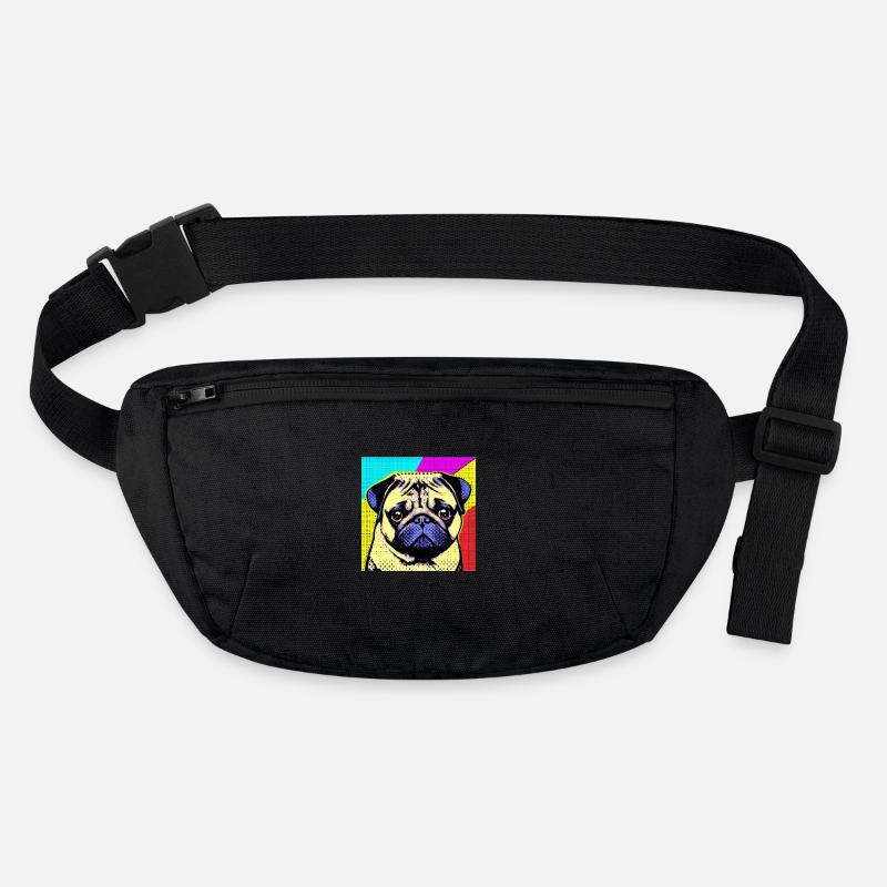 Pug Pop Art Stanley/Stella recycled Hip Bag 