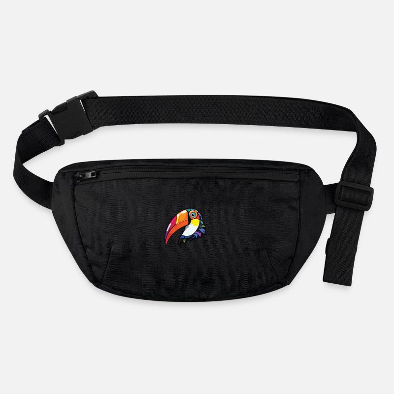 Toucan Tropical Oiseau Aquarelle Coloré Animal Sac banane recyclé Stanley/Stella