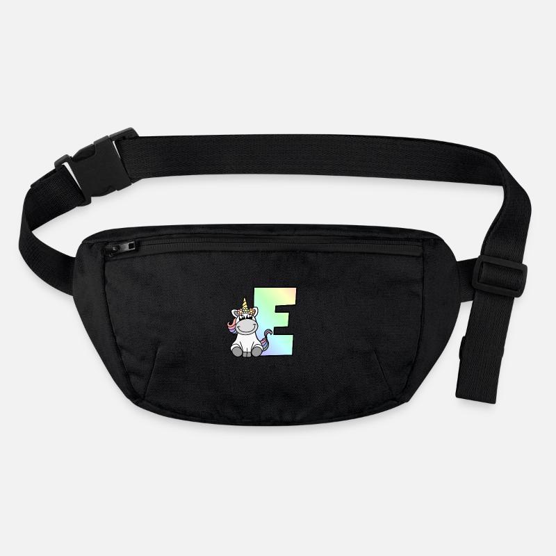 Unicorn Letter E Stanley/Stella recycled Hip Bag 