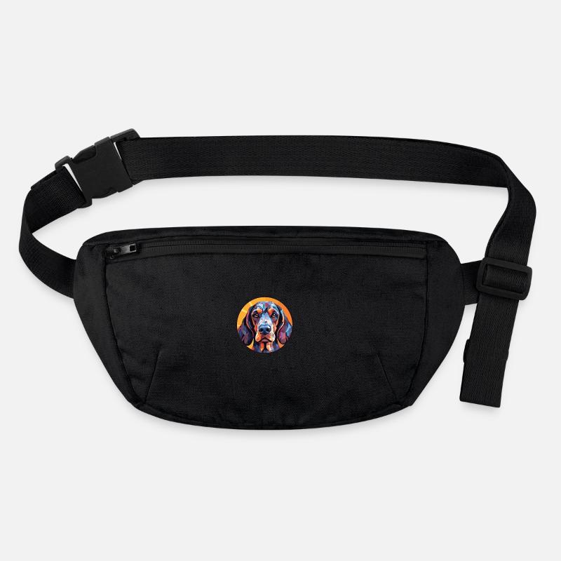 Bluetick Coonhound chien race aquarelle colorée Sac banane recyclé Stanley/Stella