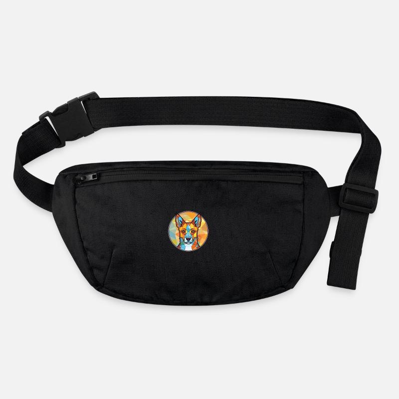 Australische Rinderhundrasse buntes Aquarell Stanley/Stella recycelte Gürteltasche