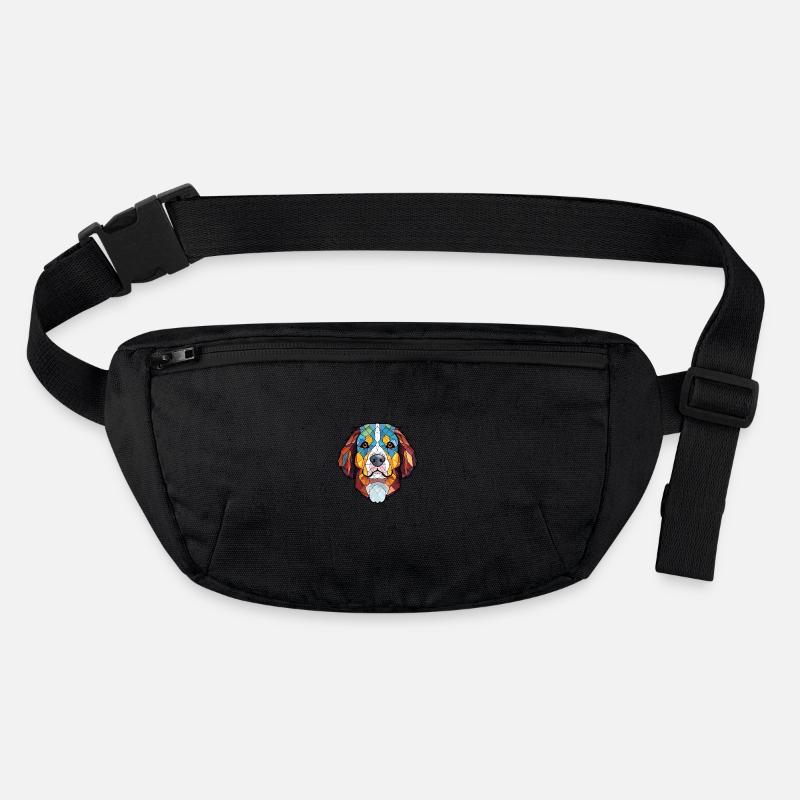 Berner Sennenhund Rasse Aquarell Illustration Stanley/Stella recycelte Gürteltasche