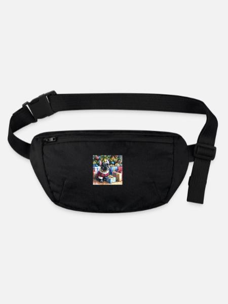 Christmas Bully - Stanley/Stella recycled Hip Bag  - black - Front