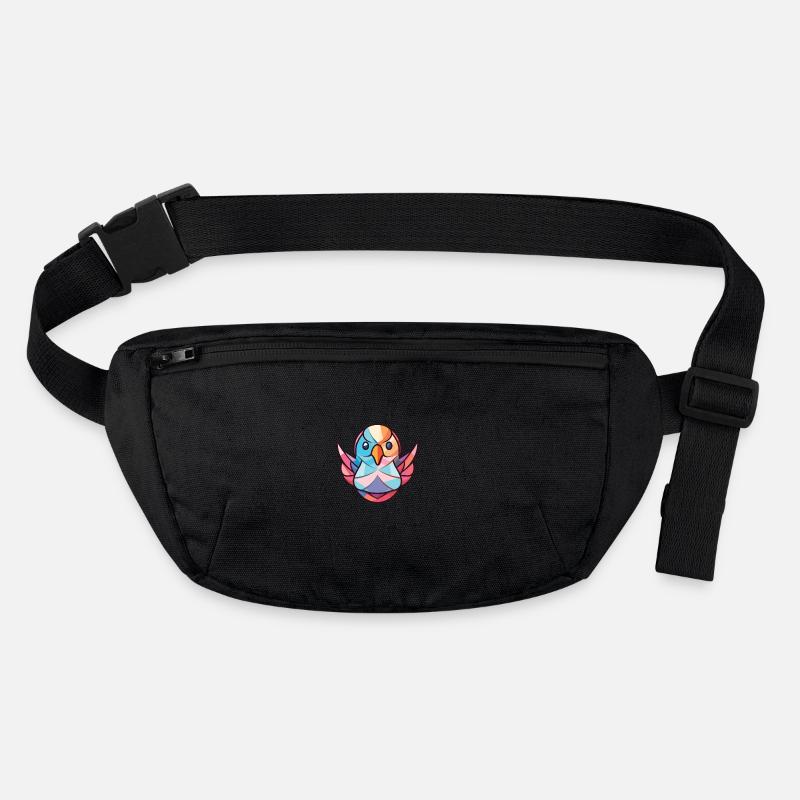 Taube buntes Aquarell Tier Haustier Illustration Stanley/Stella recycelte Gürteltasche