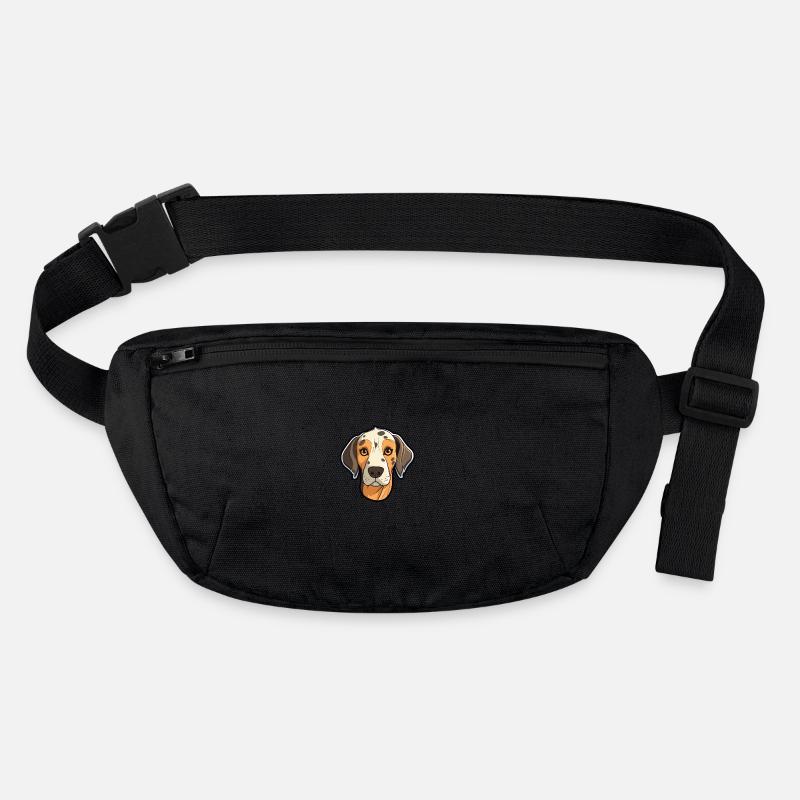 Leopard Cur Dog Breed Cartoon Kawaii Illustration Stanley/Stella recycled Hip Bag 