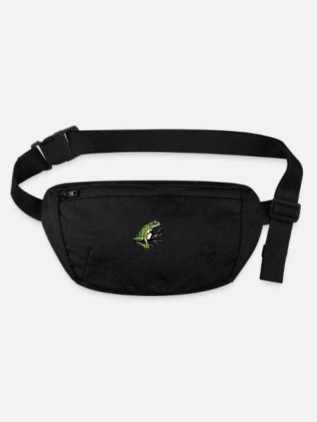 SMARTPHONE FROSCH - Stanley/Stella recycelte Gürteltasche - Schwarz - Vorne