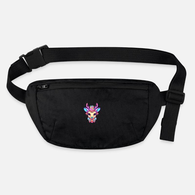 Cerf Aquarelle Colorée Dessin Animé Kawaii Animal Sac banane recyclé Stanley/Stella
