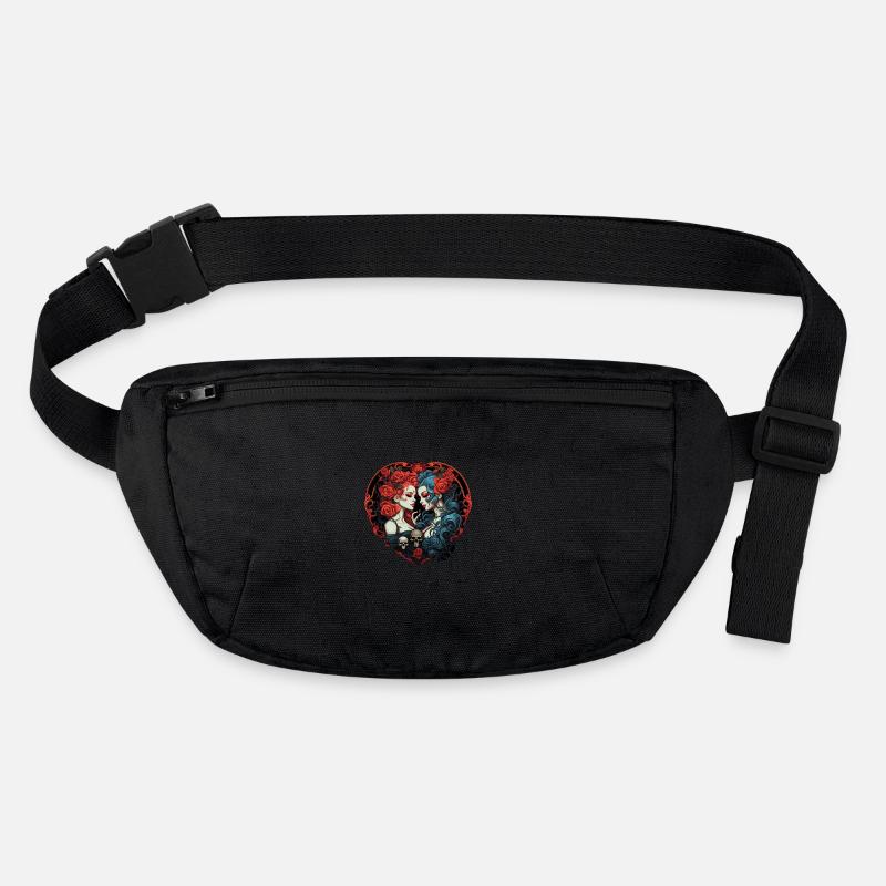 Abstrakte Teufel Satan Skelett Dämonen Stanley/Stella recycelte Gürteltasche