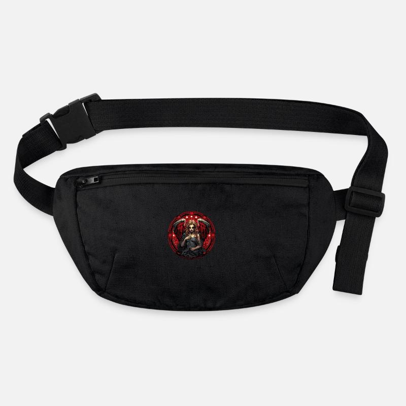 Abstrakte Teufel Satan Skelett Dämonen Stanley/Stella recycelte Gürteltasche