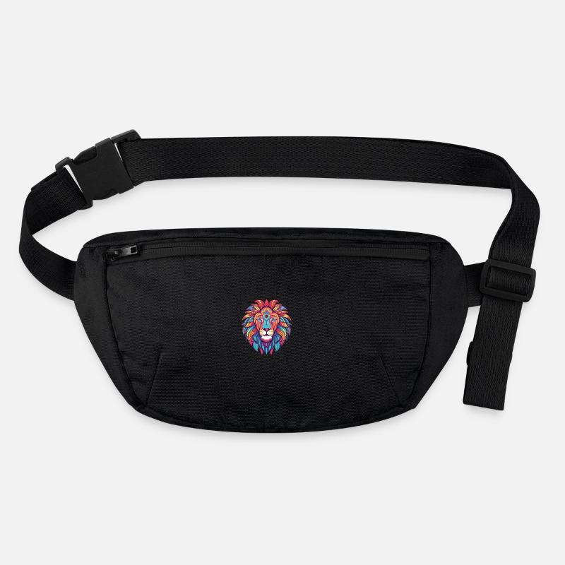 Lion Aquarelle Colorée Dessin Animé Kawaii Animal Sac banane recyclé Stanley/Stella