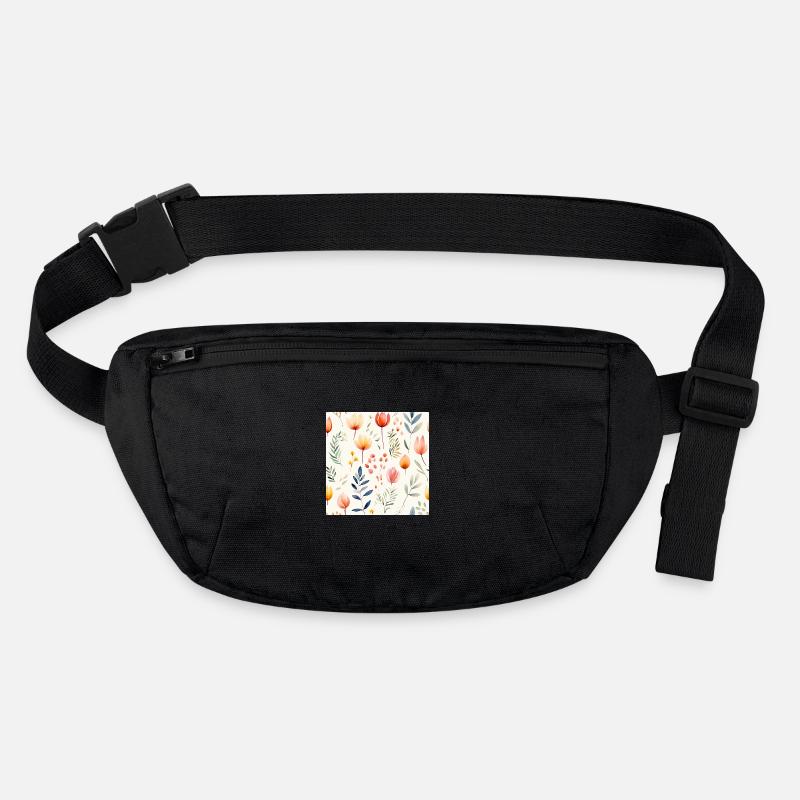 Blühen in Aquarellfarben Stanley/Stella recycelte Gürteltasche