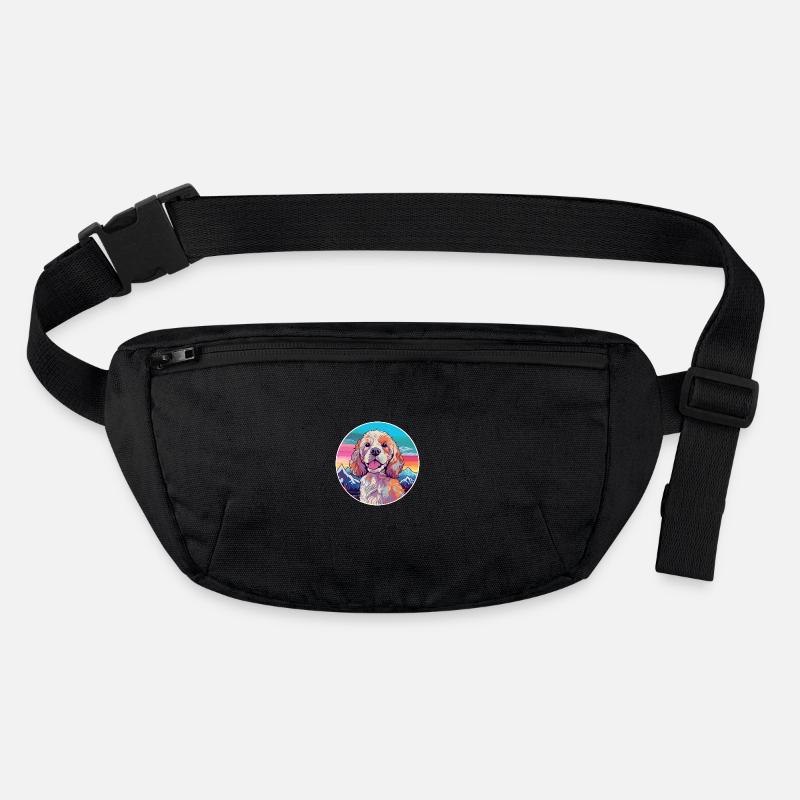 Cockapoo Dog Breed Cartoon Kawaii Watercolor Stanley/Stella recycled Hip Bag 