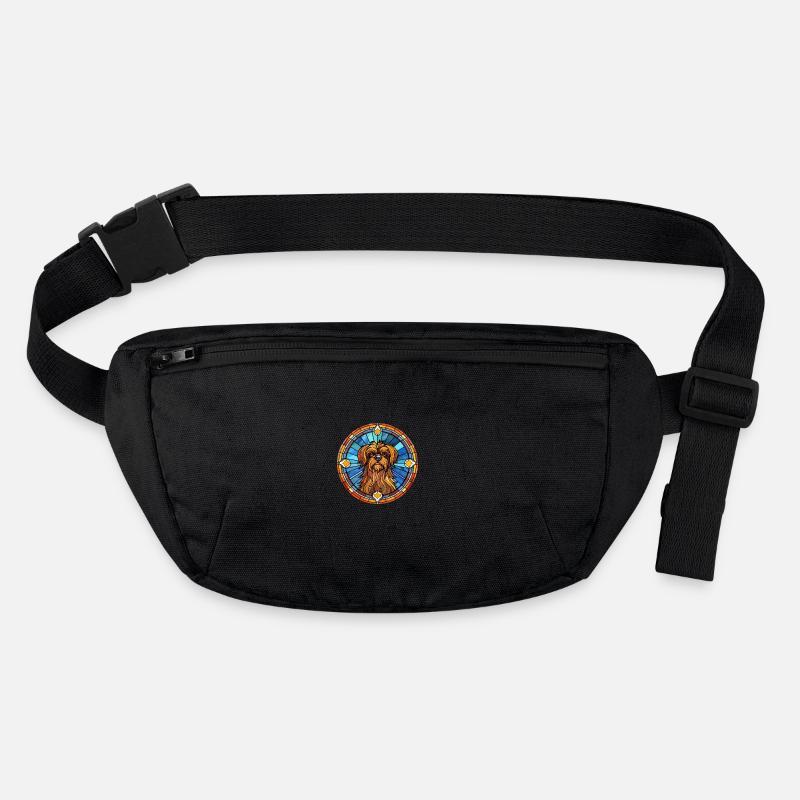 Griffon belge chien race vitrail coloré W Sac banane recyclé Stanley/Stella