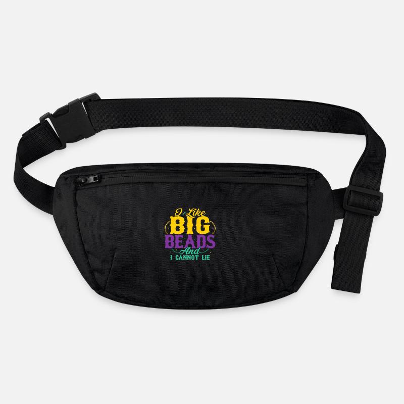 I Like Big Beads And I Cannot Lie Mardi Gras Carni Stanley/Stella recycelte Gürteltasche