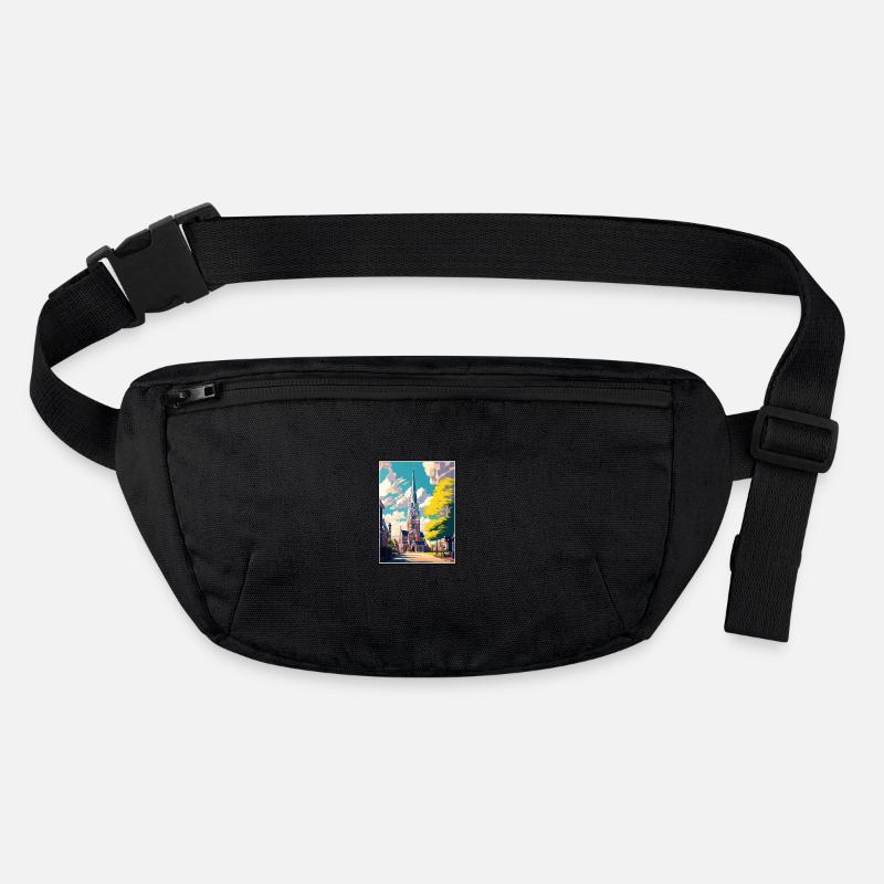 Sittard Pays-Bas Vintage voyage affiche Souvenir Sac banane recyclé Stanley/Stella